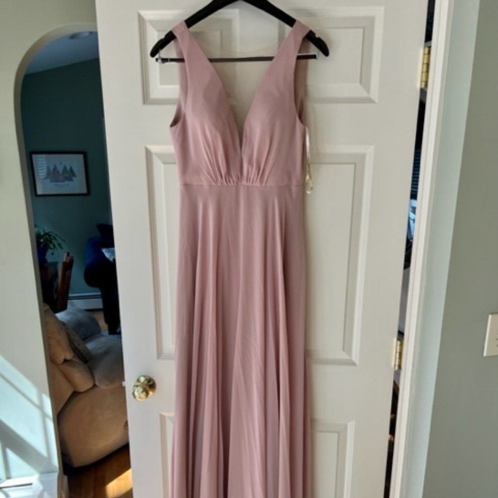 Jenny Yoo Desert Rose bridesmaid dress (size 2)
